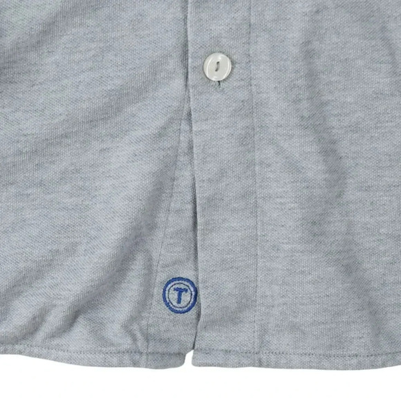 Twillory Shirt Untuckabl Mens Large Ash Gray Tailored Performance Button Up - Picture 5 of 10